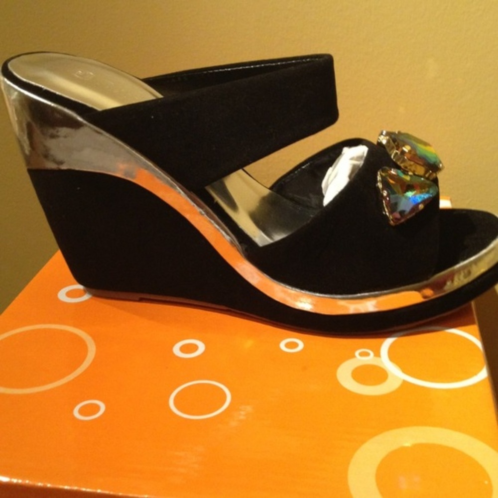 Angel Rhinestone wedge heel - Picture 2 of 2